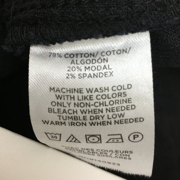 NEW Loft Black Corduroy Pants The Palmer Wide Leg size 12T length 33" - Picture 8 of 9